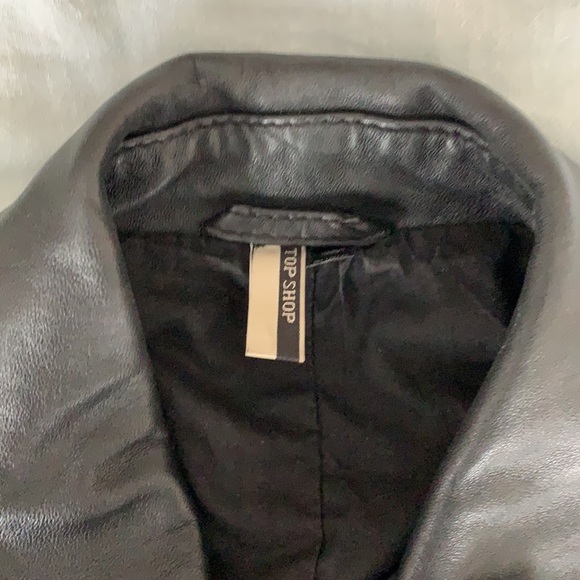 Topshop Leather Jacket - Picture 6 of 8